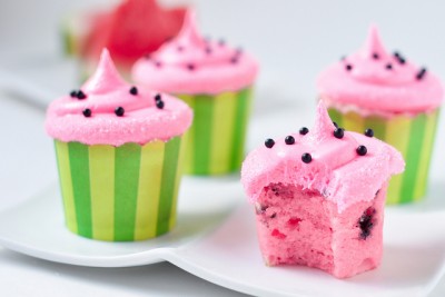 watermelon cupcakes summer