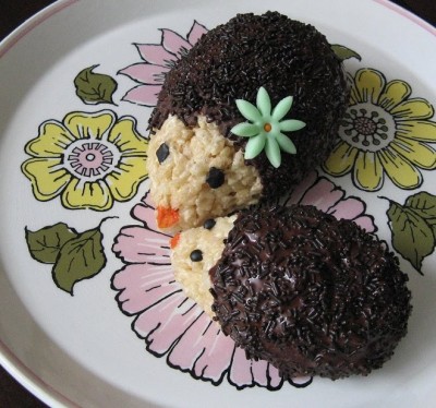 hedgehog-rice-crispy-dessert