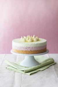 Sugary & Buttery - Cherry and Pistachio Layered Cheesecake