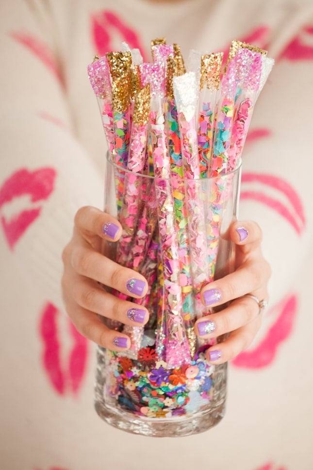 How To Make Diy Confetti Sticks Best Friends For Frosting