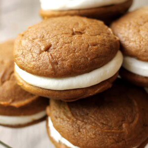 Close up look of whoopie pies.