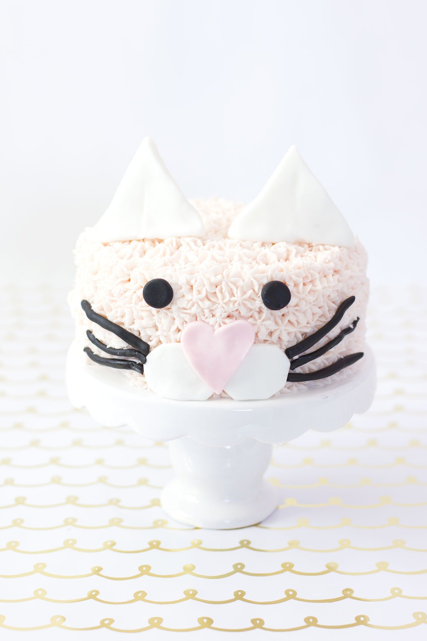 Easy Pink Kitty Cat Party Cake Best Friends For Frosting