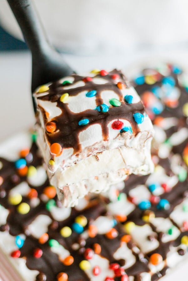 Slice of Ice Cream Sandwich Cake