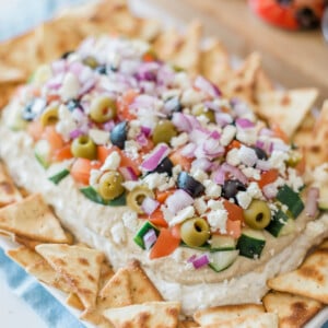 greek dip with pita chips