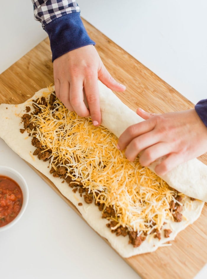 Easy Taco Pizza Rolls - Best Friends For Frosting