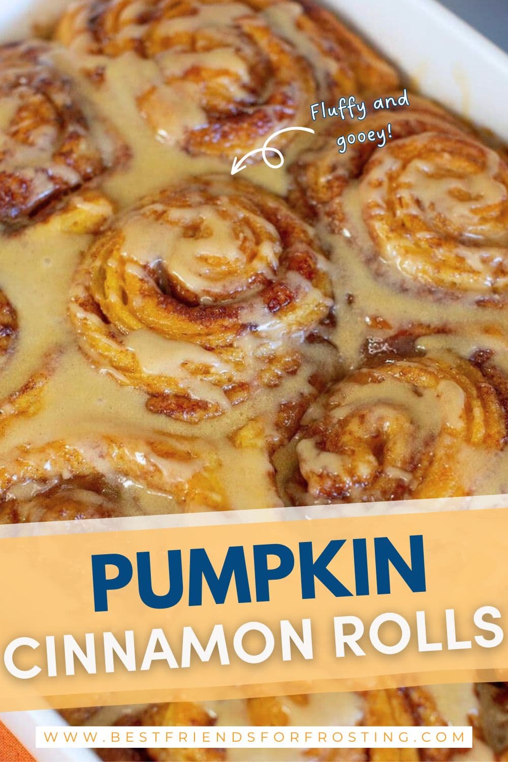 Pumpkin Cinnamon Rolls - Best Friends For Frosting